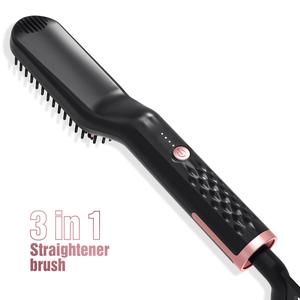 Christmas Gift, Electric Heated Hair Straightening Brush, 1 Count Fast Heating Hair Straightening Comb, Safety Heated Hair Styling Tool, Hair Straightening Comb for Home, Salon, Barbershop, Women & Girls