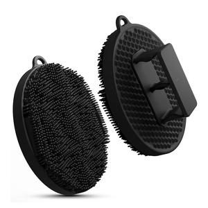 Silicone Body Scrubber, 1 Count Durable Shower Brush with Non-slip Handle, Exfoliating Shower Scrubber, Body Wash Scrubber for Men & Women, Summer Gift