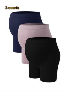 Maternity Solid Color High Waist Maternity Boyshorts, Comfortable Soft Over the Belly Pregnancy Knickers for Women, Maternity Panty for All Seasons, Belly Pregnancy Underwear