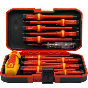 13-Piece Insulated Screwdriver Set with Magnetic Phillips Cross Bits, Electrician Repair Tool Kit, Multi-Functional Hand Tools