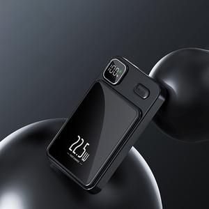 Wireless Power Bank, 10000mAh Portable Magnetic Mini Fast Charging Bank, LED Digital Display Mobile Power for Outdoor Travel & Emergency Backup