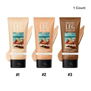 Waterproof Leg Makeup Lotion, 1pc Long Lasting Leg Makeup Cream, Body Highlighter Cream Body Bronze, Body Luminizer, Transfer Proof Lotion, Beauty & Personal Care Product for Women & Girls