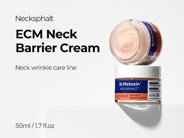 [Dr.Melaxin Official] Necksphalt ECM Neck Lifting Duo Set | Necksphalt ECM Neck Cream 50ml + Neck Ampoule 1.5ml x 10 | Firming, Elasticity & Wrinkle Care