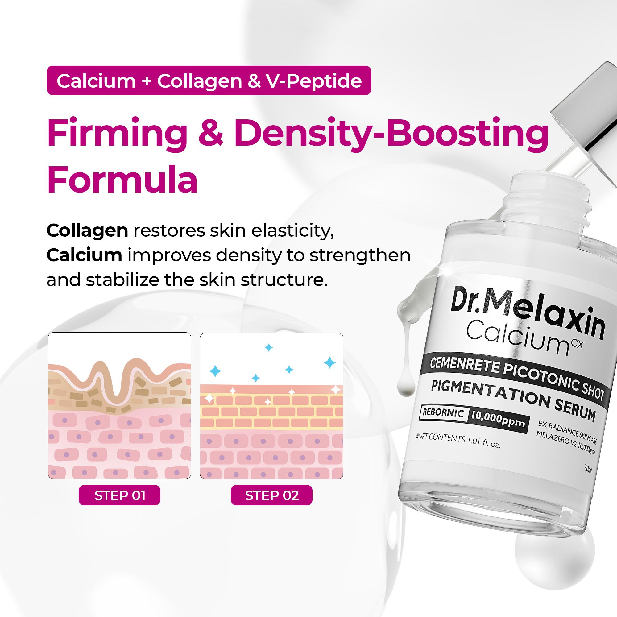 [Dr.Melaxin Official] 5-Step Face Firming Korean Skincare Set | Dark Spot Care & Makeup Prep for Smooth, Firm-Looking Skin