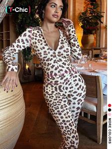 Women's Leopard Print Zipper Crop Top & Pants Two-Piece Set, Casual Cozy Lounge Set, Casual Long Sleeve Top & Trousers for Spring & Fall, Lady's Clothes for Daily Wear