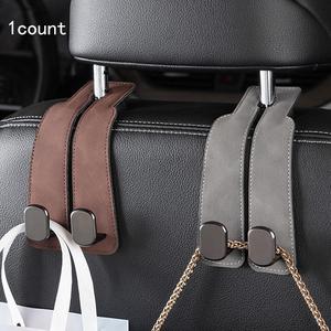 Car Seat Back Hidden Hooks, 1 Count PU Leather Car Seat Back Organizer, Backseat Hanging Organizer, Car Storage Organizers, Vehicle Organizer, Universal Car Interior Accessories for Various Car Models