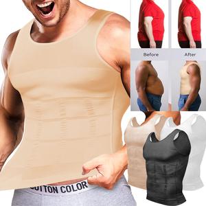 CATTIBOR 1/2/3 Pack Men Sport Vest Body Shaper,Men Sport Vest Abdomen Sleeveless Workout Tank Tops Shirts Menswear GYM Shirts,Back to School Outfits,Boys Underwear For All Seasons