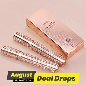 Lash Lengthening Mascara, Long Lasting Quick Drying Eyelash Extensions Volume Building Mascara, Professional Eye Enhancement Makeup Product Gift, Voluminous Lengthening Mascara