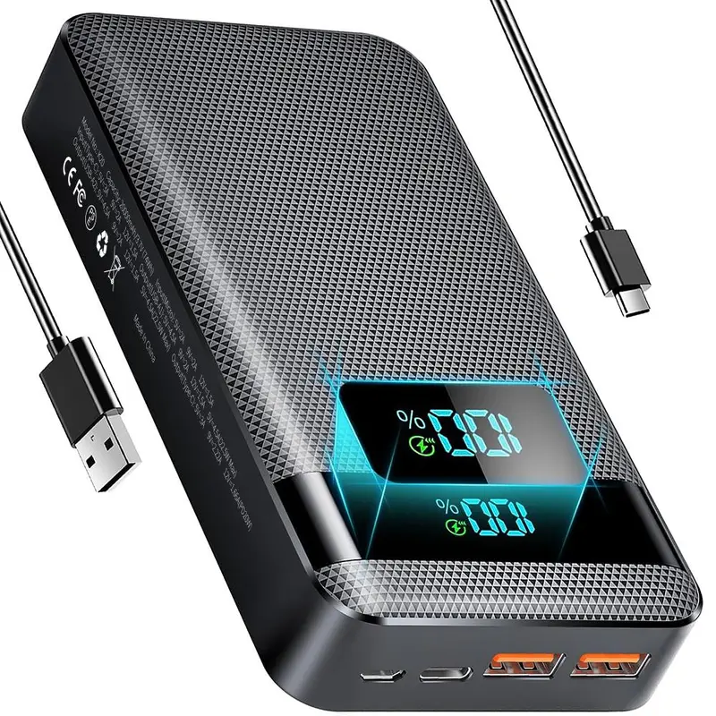 2-Pack 22.5W Fast Charging Power Bank, 10000mAh USB C In&Out Portable Charger, PD3.0 - View #2