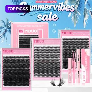 Individual False Eyelashes Kit, 1 Box Mixed Length & Styles Natural Look Eyelash Extensions, Self Grafting Curl Eyelashes, Eye Makeup Accessories, Cosmetic