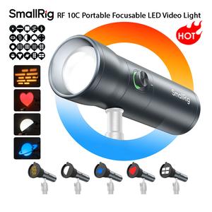 SMALLRIG RGB LED Photography Flashlight, Video Lighting,Vlogging Accessories,Content Creator Gear,7500mAh Aluminum Alloy Patterned Ambient light, 4 Color Fill Light with 20 Patterned Light Filters, Perfect for Photo, Content Creation Accessorie RF10C 4634