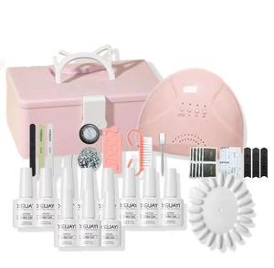 【Christmas Warm-Up】Gel Nail Polish Set – Complete Nail Kit for Beginners with 48 W Nail Lamp & 7-Color Varnish Gel Polish – Professional Salon-Quality Nail Kit Gift Set for Women