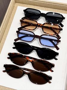 6 Pairs Retro Small Frame Sunglasses for Men and Women, Stylish Travel Sunglasses for Everyday, Versatile UV Protection Glasses