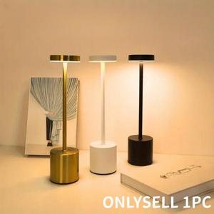 USB Rechargeable Table Lamp, Modern Touch Control LED Desk Lamp, Portable Wireless Atmosphere Lamp for Living Room & Bedroom Decor, Home Decor, LED Lights Bedroom
