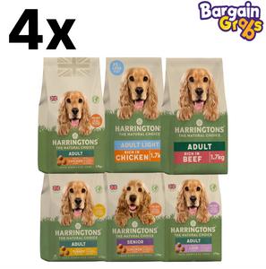 Harringtons Complete Dry Dog Food – 4 x 1.7KG Packs | Natural Nutrition for Adult, Light & Senior Dogs