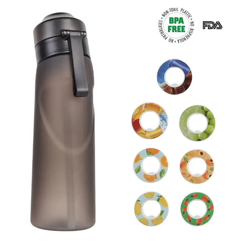 Trendy Air Water Bottle with Flavor Pod – Leak-Proof Straw Bottle for Sports, Travel & Everyday Use