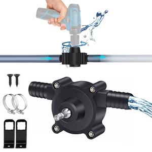 Portable Electric Drill Pump, Portable Pumps, Self-Priming Diesel, Oil and Water Liquid Transfer Pump, Mini Handheld Fuel Transfer Pump, Garden & Outdoor Tool for Daily Use