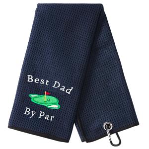 Cartoon & Letter Print Golf Towel, Portable Soft Golf Towel, Golf Accessories for Men & Women