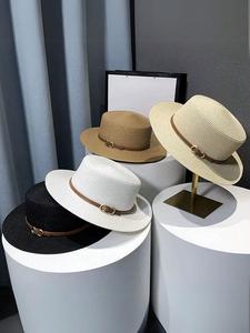 Women's Elegant Straw Hat, Sun Protection and UV Protection Sun Hat, Fashionable and Simple Top Hat, Suitable for Spring, Summer, Daily Travel, Friend Gatherings, Beach Vacations