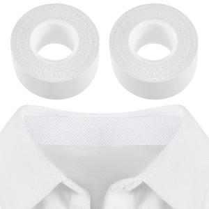 2 Rolls Sweat Pads Collar Protectors for Men Shirts, Disposable White Shirt Neck Tape, Dress Hat Collar Self Adhesive Invisible Liner Patch Against Sweat Stain (1.18 Inch) Healthcare Aid