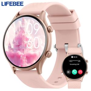 LIFEBEE Multifunctional Smart Watch for Women Men, (Answer/Make Calls) Fashionable Digital Smartwatch IP67 Waterproof Activity Sports Tracker with Full Touch Color Screen Pedometer AI Voice Control for Women Men