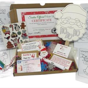 Christmas Eve Box Filled with Santa’s Letter,Nice List Certificate,Magic Snow,Santa’s Driving Licence,Santa’s Bell Children Gift Magical Light christmas box xmaseve box christmas stockings giftbox hampers christmaseve boxes tacky ornaments lights gifthamp