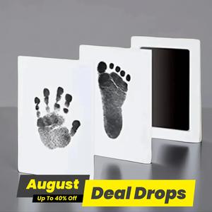 Baby Hand & Footprint Ink Pad Gift Set (1 Count), Baby Shower Party Gift, DIY Newborn Baby Footprint Kit, Baby Souvenirs, Custom Pets Paws Imprint Kit, Family Care Memorial Gifts