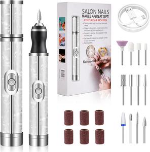 Rechargeable Nail Polishing Machine, 1 Set Portable Nail Art Nail File Tool For Home Saloon Use, Professional Menicure Tool For Women Anr Girls