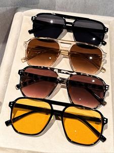 Unisex Vintage Trendy Aviator Sunglasses, Retro Outdoor Sports Sunglasses, Fashionable Sunglasses for Men & Women for Everyday Use
