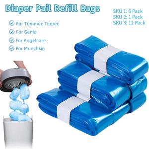 Refill Bags for Tommee Tippee Diaper Pail Refill Bags for Genie Nappy Bin Scented Refills for Angelcare for Munchkin, Scented