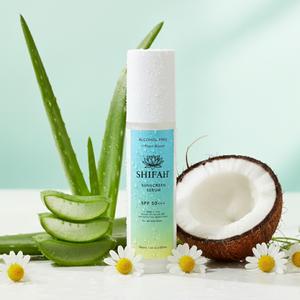 Sunscreen Serum | Lightweight Mineral SPF for Daily Protection | Hydrating, Non-Greasy, No White Cast | Reef-Safe, Breakout-Friendly, For All Skin Types (50ml) | Alcohol Free