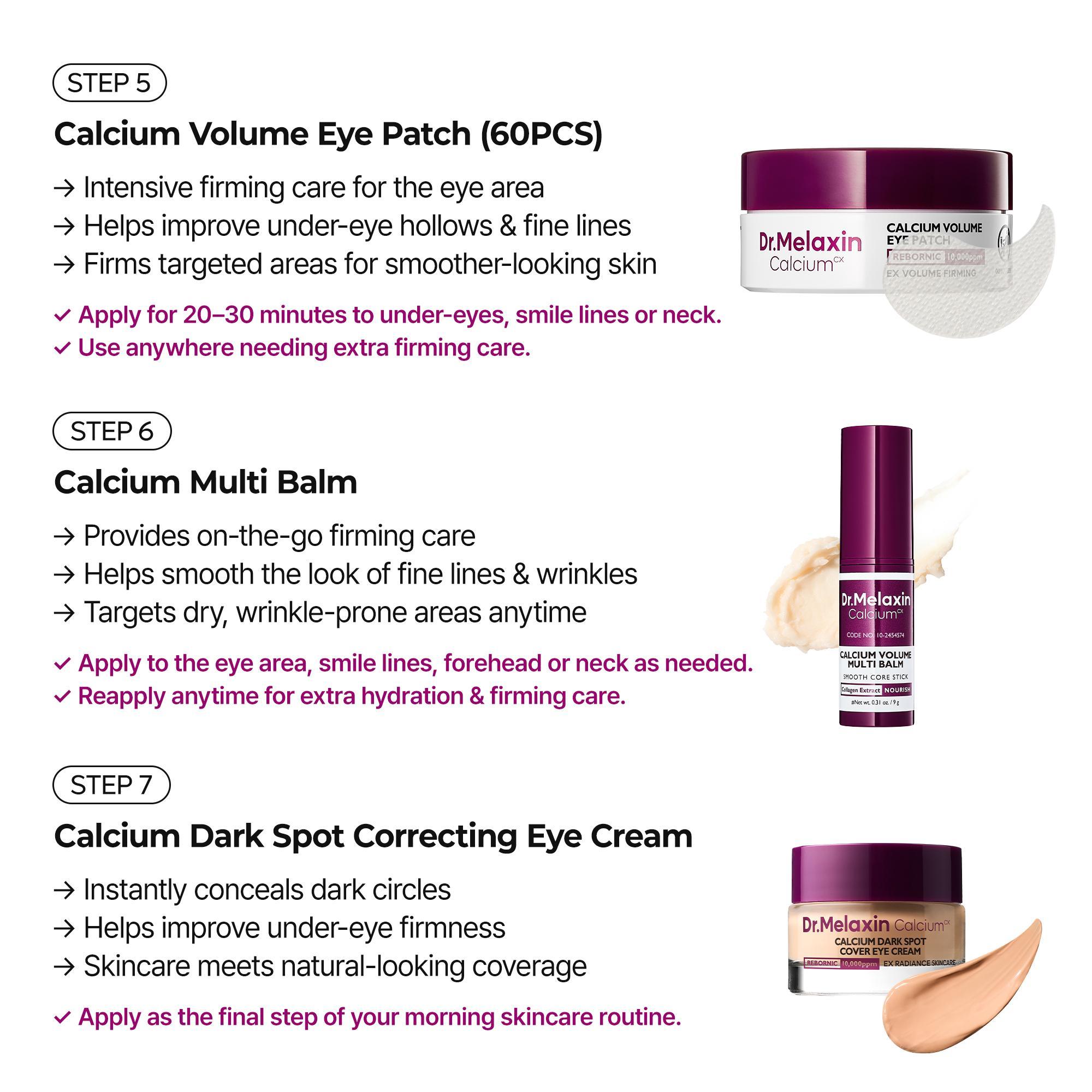 [Dr.Melaxin Official] 7-Step Ultimate Age-Defying Ritual | Neck-to-Face Firming Care | For Youthful-Looking Skin | Includes FREE CACTOX 3-Step Nose Mask Pack