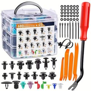 Car Body Fixer Kit, Car Body Push-type Fixer Kit with Storage Box, Auto Body Repair Tool Kit, Automotive Maintenance Tools, Automotive Assembly & Disassembly Tools Set