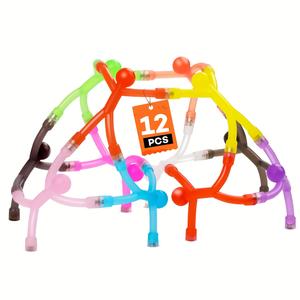 12pcs Colorful Magnetic Toys - Durable Thermoplastic Polyurethane (TPU) Building Blocks for Youngsters, Creative Magnetic Blocks, Ideal for Fridge, Whiteboard, and Office Play, Educational Toy|Vibrant Colors|Durable Construction, Magnetic Building Blocks
