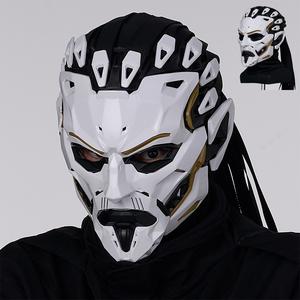 Cyberpunk Mech Mask for Halloween Parties, Comic Exhibition Props, Party Event Props, Futuristic Tech Cosplay Costume Accessory, Full-Face Design