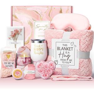 11-Piece Women's Birthday Gift Set, Self-Care Relaxation Kit, Spa Gift Basket, Valentine's Day, Mother's Day, Christmas, Girlfriend, Sister, Wife
