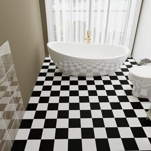 Self-Adhesive and Vinyl Floor Roll, DIY Mosaic Tile Design for Kitchen and Bathroom, Waterproof Contact Paper (15.76*118in)