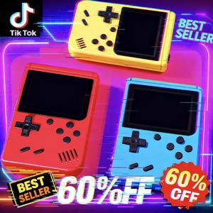 2026 Gift 500-in-1 MINI Games Handheld Game Players Portable Retro Video Console for Boys 8 Bit 3.0 Inch Color LCD Screen Single Double Modes Blue