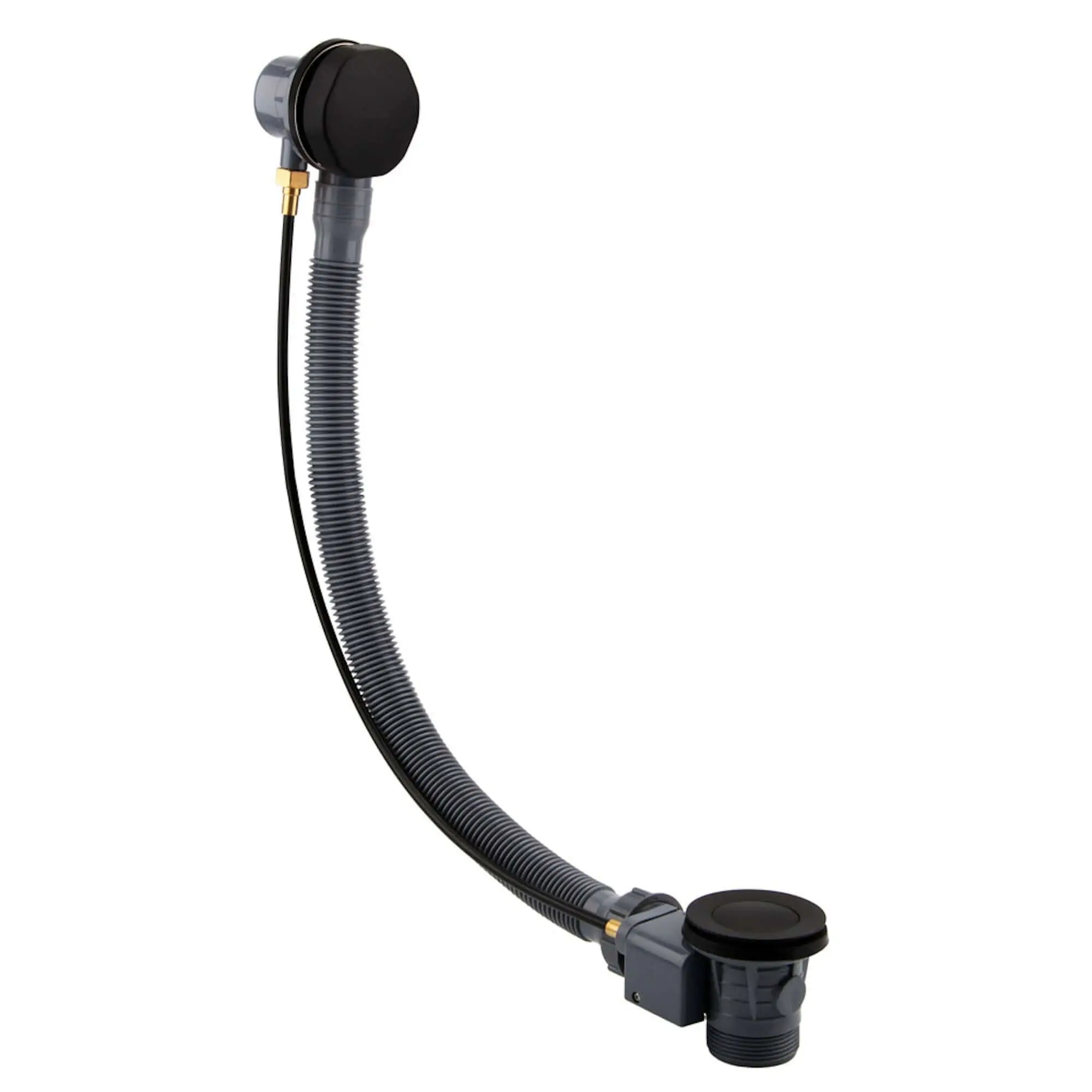 Luxury Bath Pop Up Waste with Overflow Easy Clean - Matt Black