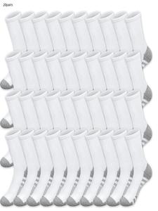 Men's Stripes Print Crew Socks, Socks for Men, Casual Comfortable Breathable Socks for Daily Wear, Minimalist Men's Socks for All Seasons