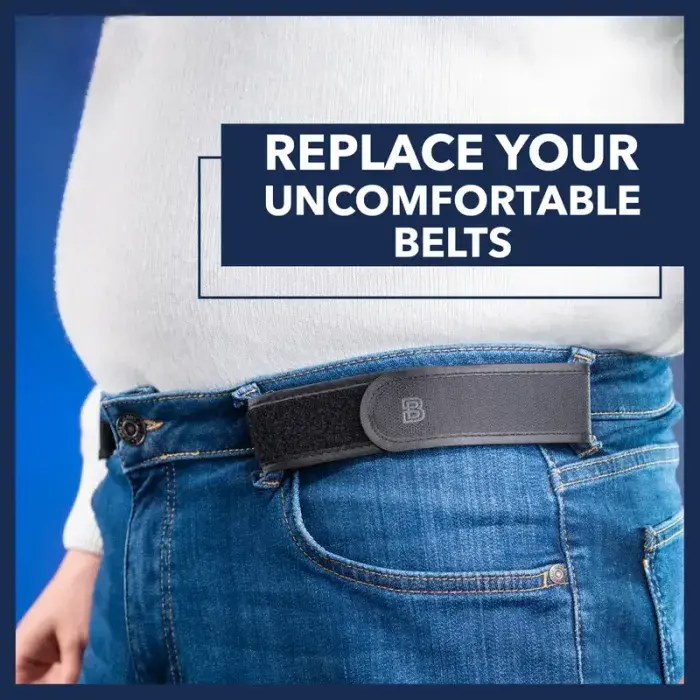 Men and Women Elastic No Buckle Invisible Belt Patented Metal Free TSA Soft Adjustable Side  Tactical Belt
