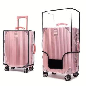 Transparent Luggage Protective Cover, 1 Count Dustproof Bag for Traveling Case, Waterproof Bag for Traveling Case, Travel Trolley, Halloween Decor, Valentine's Day Gift