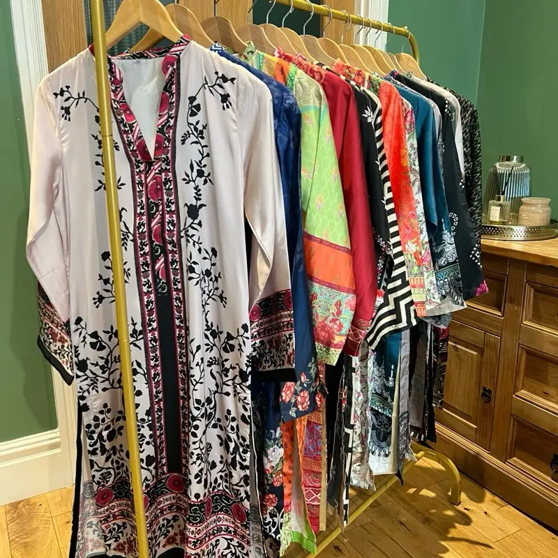 Digital Silk Printed Kurtas- S/M/L/XL Womenswear punjabi suit