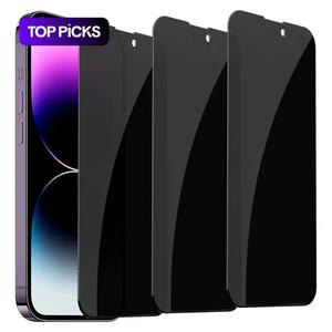 Privacy Screen Protector, 3 Counts Anti-Spy Protective Tempered Glass Film, Protection Phone Screen Protector Compatible with iPhone 16/15/14/13/12/11 Pro/Pro Max/Plus/X/XS/XR/Mini, Smartphone Accessories #TOP PICKS