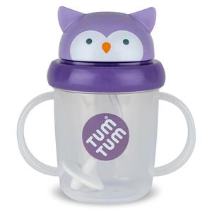 Tippy Up Sippy Cup (Series 3), with Weighted Straw (Valve Free), Olivia Owl, 200ml