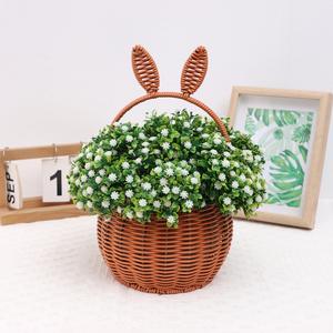 96pcs Artificial Plastic Gypsophila Real Touch Babybreath Flowers for Wedding Floral Arrangement (without vase)