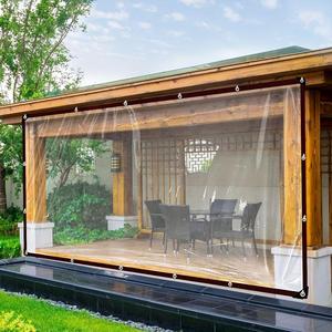 Clear Waterproof Tarpaulin, 1 Count Rainproof Outdoor Garden Cover for Patio, Chicken Coop, Porch Canopy & Camping, Garden Tool Accessories