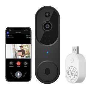 Video Ring Doorbell Camera Wireless Outdoor, 1080P Rechargeable Camera, WiFi Home Security Camera with AI Human Detection, 2-way Talk, Night Vision, HD Live View, App Alerts, Cloud Storage, Waterproof, Easy Installation