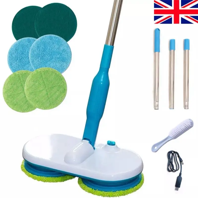Fantastic Floating Mop |Rechargeable Motorised Spin Mop | With 6 Cleaning Pads