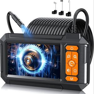 Endoscope Camera with Lights, Inspection Borescope with 4.3-Inch IPS Screen, 1080P HD Camera, 8 LED Lights, Ip67 Waterproof, Sewer Use, Diagnostic Tool